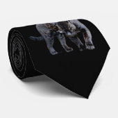 Jaguar Diablo Black necktie Stropdas (Opgerold)