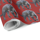 Jaguar Diablo red glossy wrapting paper Cadeaupapier (Rol Hoek)