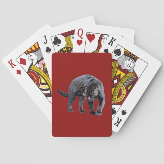 Jaguar Diablo Red Poker speelkaarten (Achterkant)