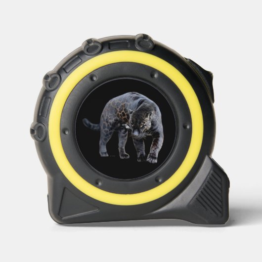 Jaguar Diablo zwart gele tape maat Rolmaat (Voorkant)