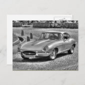 Jaguar E-Type Briefkaart (Voorkant / Achterkant)