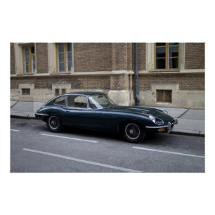 Jaguar E-Type harde top Perfect Poster