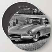 Jaguar E-Type Ronde Button 6,0 Cm (Voorkant /achterkant)