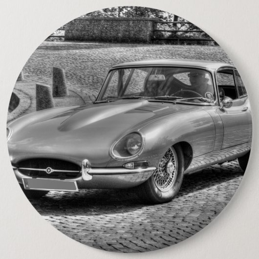 Jaguar E-Type Ronde Button 6,0 Cm (Voorkant)