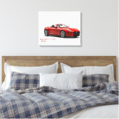 Jaguar F-TYPE 2014 Canvas Afdruk (Insitu (Slaapkamer))