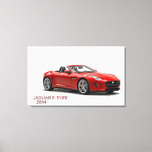 Jaguar F-TYPE 2014 Canvas Afdruk