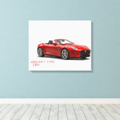 Jaguar F-TYPE 2014 Canvas Afdruk (Insitu (Houten vloer))