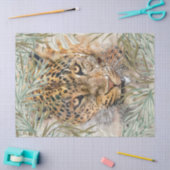 Jaguar Feline Wild Cat Tropical Artwork Decoupage Tissuepapier (Craft)
