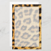 Jaguar Fur 2 Briefpapier (Voorkant / Achterkant)