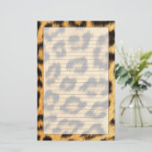 Jaguar Fur 2 Briefpapier (Staand voorkant)
