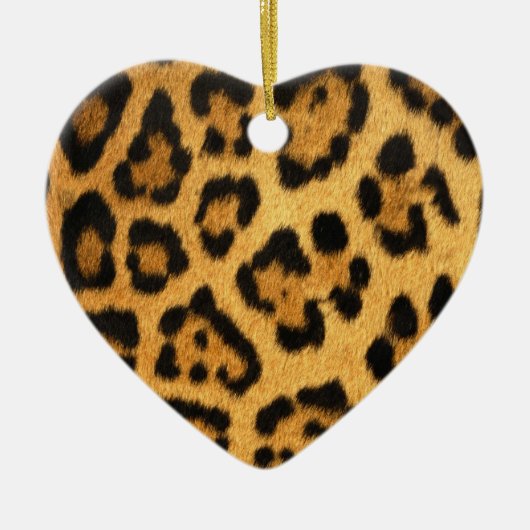 Jaguar Fur Print Keramisch Ornament (Voorkant)