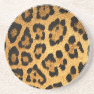 Jaguar Fur Print Zandsteen Onderzetter