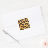 Jaguar Fur Vierkante Sticker (Envelop)