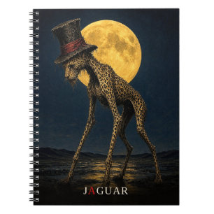 Jaguar gotische Tophoed surreëel Notitieboek