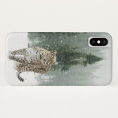 Jaguar in de sneeuw Case-Mate iPhone case (Achterkant (horizontaal))