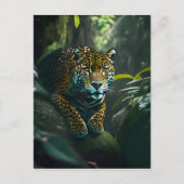 Jaguar in het Oerwoud Briefkaart (Voorkant)