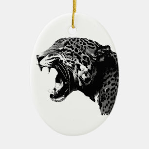 Jaguar Keramisch Ornament