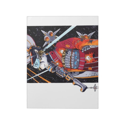 Jaguar Kimono Space Marine Large Unlining Notitieb Notitieblok (Gedraaid)