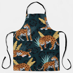 Jaguar Palms Naadloos Patroon Schort