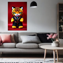 Jaguar plush speelgoed | AI Art.