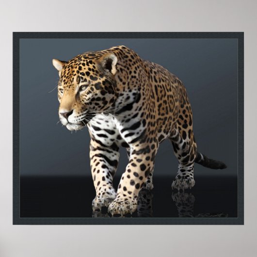 Jaguar Power Canvas Afdrukken -24x20 - of kleiner Poster (Voorkant)