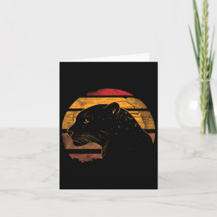 Jaguar Retro Vintage 80s Stijl Jaguar Wilde Dieren Kaart