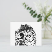 Jaguar Roaring Briefkaart (Staand voorkant)