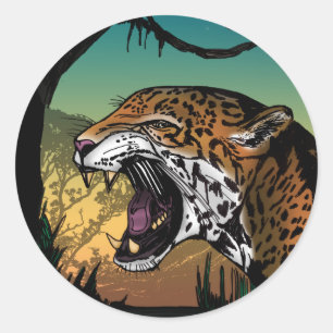 Jaguar Ronde Sticker