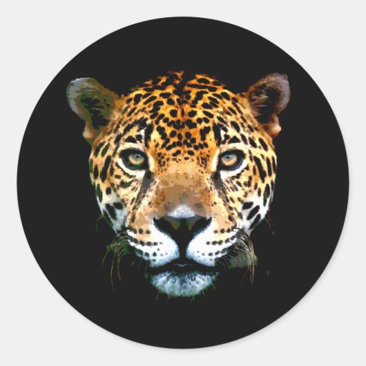 Jaguar Ronde Sticker (Voorkant)