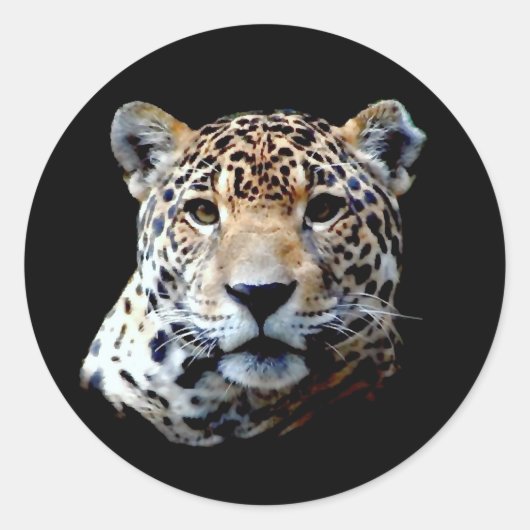 Jaguar Ronde Sticker (Voorkant)