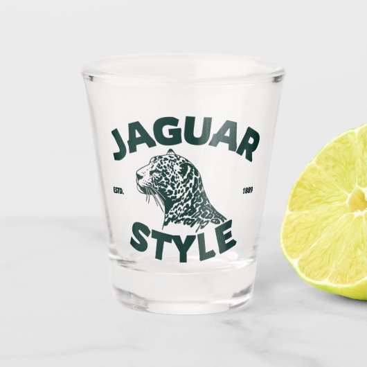 Jaguar Shot Glass Glas (Voorkant)