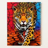 Jaguar sur fond de terre fissurée (Dos)