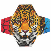 Jaguar sur fond de terre fissurée (Plat)