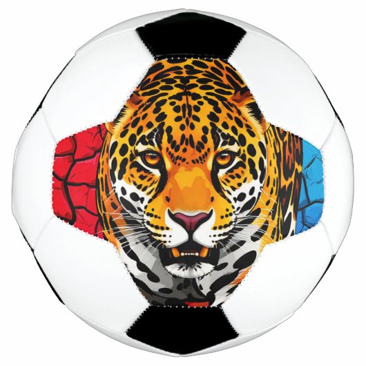 Jaguar sur fond de terre fissurée (Devant)