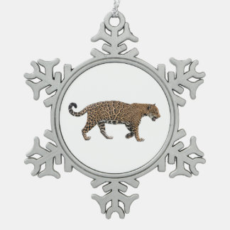 Jaguar Tin Sneeuwvlok Ornament