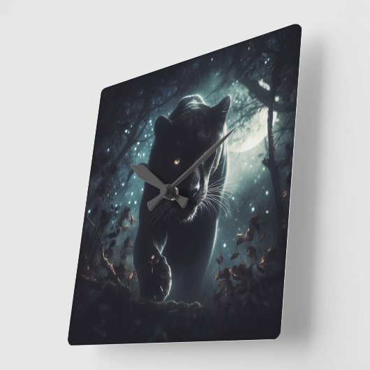 Jaguar Vierkante Klok (Hoek)