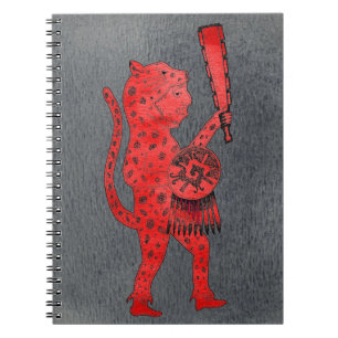 Jaguar Warrior Notebook (rood) Notitieboek
