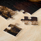jaguar water dat ogen stalkt legpuzzel (Zijkant)