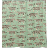 Jaguar Wild Animal Pattern Douchegordijn (Voorkant)