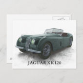 JAGUAR XK120 BRIEFKAART (Voorkant / Achterkant)
