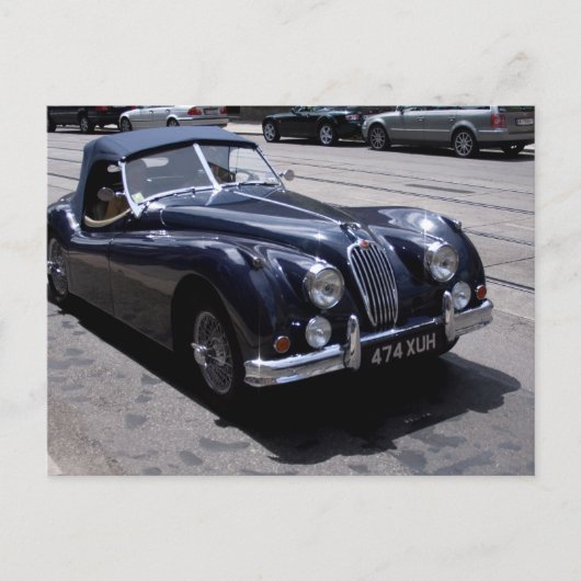 Jaguar XK 120 Briefkaart (Voorkant)