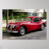 Jaguar XK 120 FHC Poster (Voorkant)