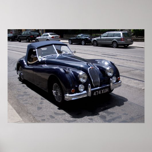 Jaguar XK 120 Poster (Voorkant)
