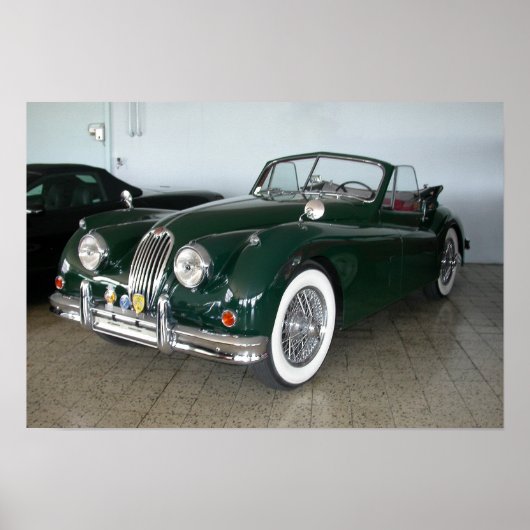 Jaguar XK 120 Poster (Voorkant)