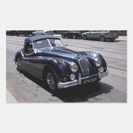 Jaguar XK 120 Rechthoekige Sticker (Voorkant)