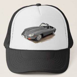 Jaguar XKE Gray Car Trucker Pet