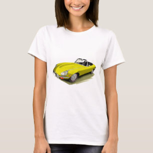 Jaguar XKE Yellow Car T-shirt