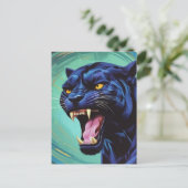 Jaguar - Zwarte Panther Briefkaart (Staand voorkant)