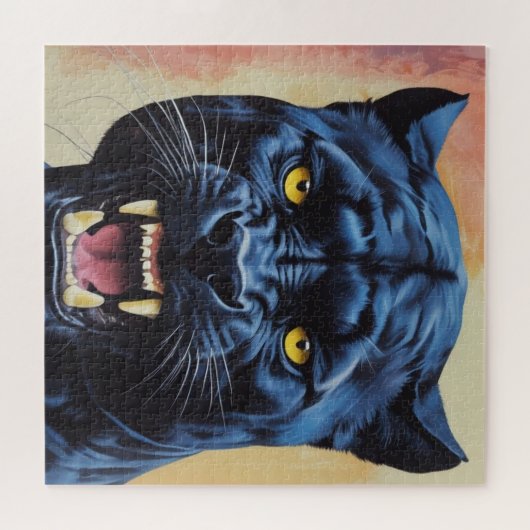 Jaguar - Zwarte Panther Legpuzzel (Horizontaal)