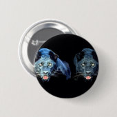 Jaguar - Zwarte Panther Ronde Button 5,7 Cm (Voorkant /achterkant)